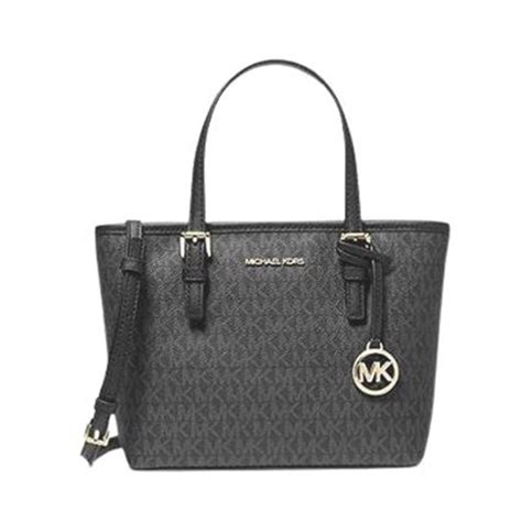 michael kors jet set travel large carryall tote cherry